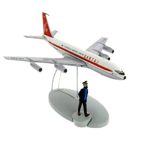 TIM & STRUPPI Quantas Jet Flugzeug Haddock Tintin Moulinsart 29535 L*