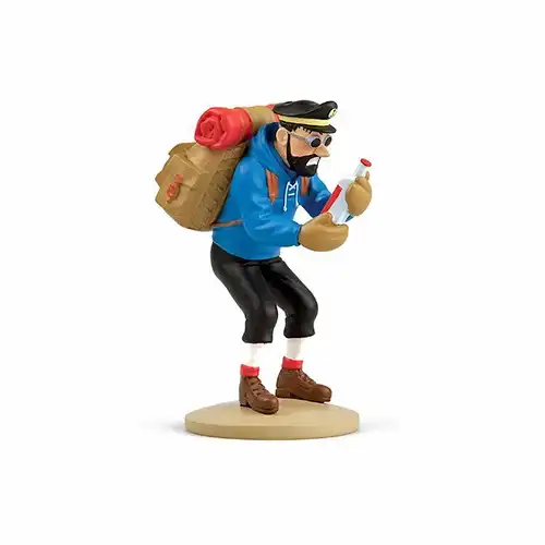 TIM & STRUPPI Tintin  Haddock mit Flasche Figur MOULINSART ca.11,5 cm NEU (L)*