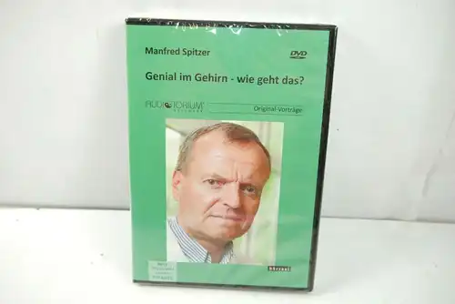 GENIAL IM GEHIRN Wie geht das? Manfred Spitzer Original-Vorträge DVD Neu (WR4)