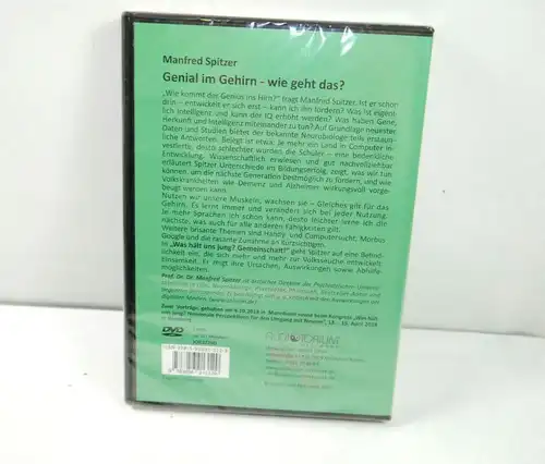 GENIAL IM GEHIRN Wie geht das? Manfred Spitzer Original-Vorträge DVD Neu (WR4)