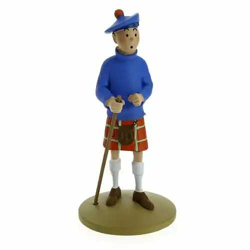 TIM & STRUPPI Tintin Tim im Kilt Figur MOULINSART ca.12cm NEU (L)*