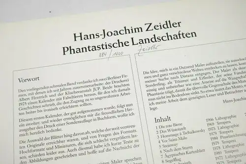 PHANTASTISCHE LANDSCHAFTEN Hans-Joachim Zeidler Bildband Eigenverlag (F24)