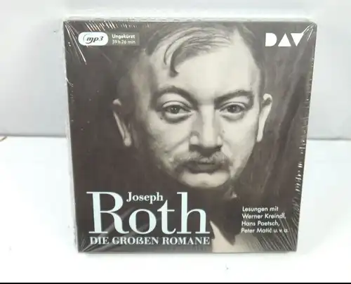 JOSEPH ROTH Die großen Romane - Lesungen mit Kreindl, Paetsch ... MP3 Neu (K65)