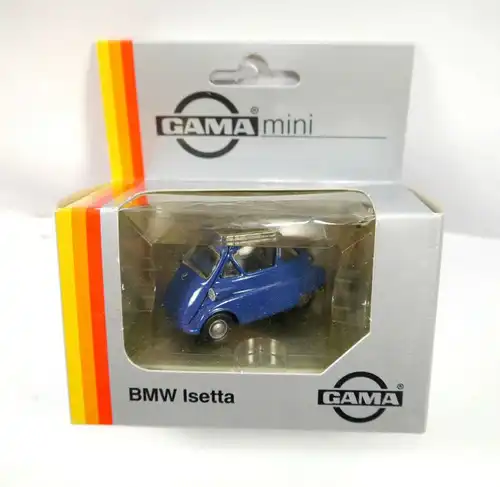 GAMA Mini  1150 BMW Isetta dunkelblau Modellauto ca.5,5cm  mit OVP (K12)