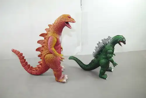 GODZILLA    King Kong 2 Figuren 80er Jahre Imperial Toys    (K49a)