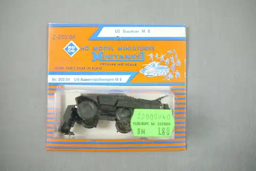 ROCO Z-203 / 04 US Panzerspähwagen M8 Neu OVP H0 1:87 (K79)