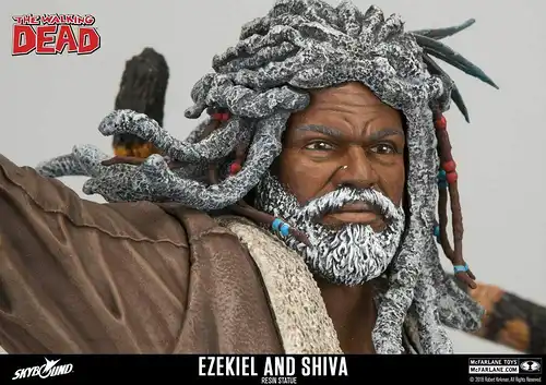 The Walking Dead Statue Ezekiel & Shiva 33 cm McFARLANE Neu L*