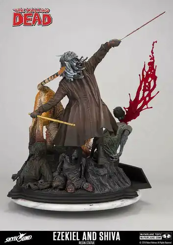 The Walking Dead Statue Ezekiel & Shiva 33 cm McFARLANE Neu L*