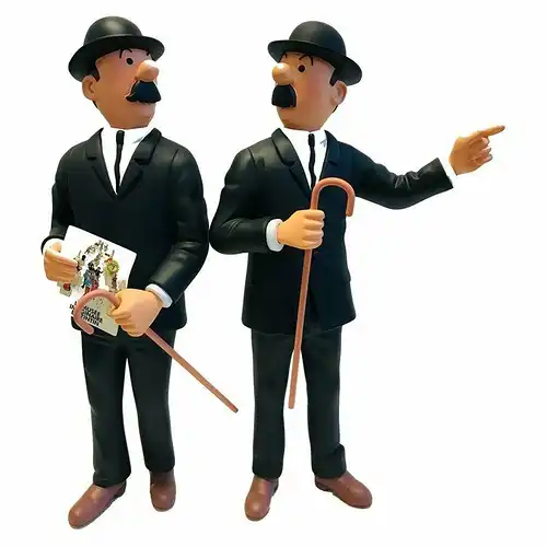 TIM & STRUPPI  Tintin Figur  Schulze und Schultze  Museum Figur ca.25cm  NEU *