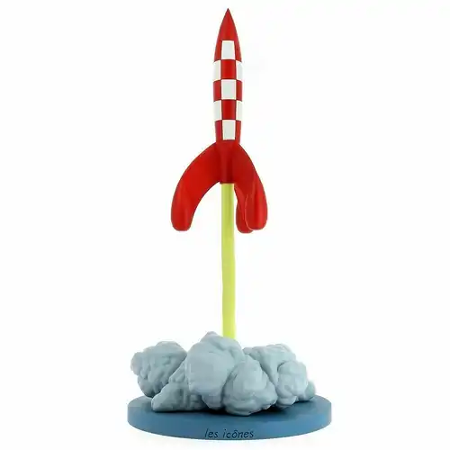 TIM und STRUPPI  startende Rakete MOULINSART TINTIN 50cm NEU (L)*