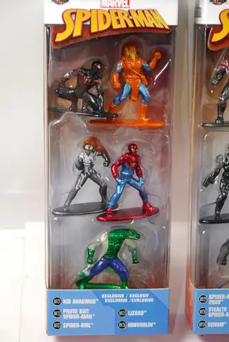 MARVEL Nano - SPIDER-MAN 10er Set Metalfigs Diecast Venom JADA Neu (KB11) *