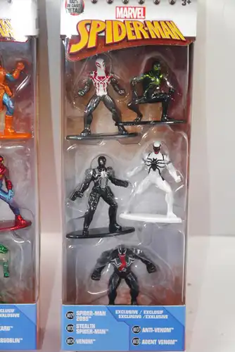 MARVEL Nano - SPIDER-MAN 10er Set Metalfigs Diecast Venom JADA Neu (KB11) *