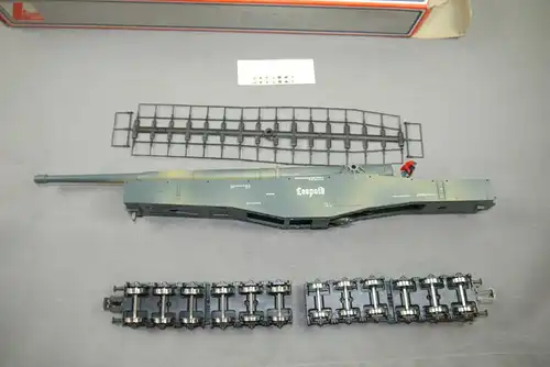 LIMA Schweres Eisenbahn Geschütz Leopold der DRB 12achsig H0 in ovp  (K39)