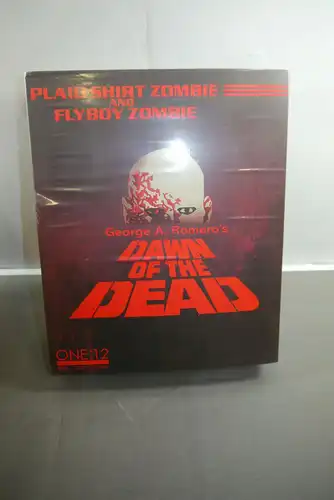 Dawn Of The Dead  Doppelpack Flyboy & Plaid Shirt Zombie Neu 17cm Mezco  (L)