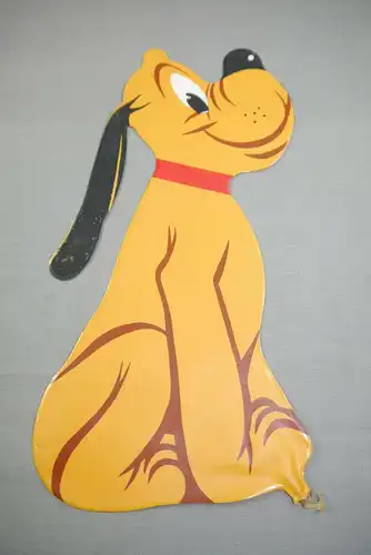 KABA Disney Pluto  Werbefigur aufblasbar Gummi  60er - 70er Jahre (K11)