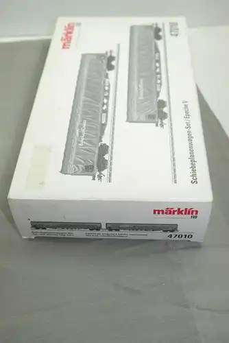 Märklin 47010 Schiebeplanenwagen-Set / Epoche V   H0 ( WR4 )