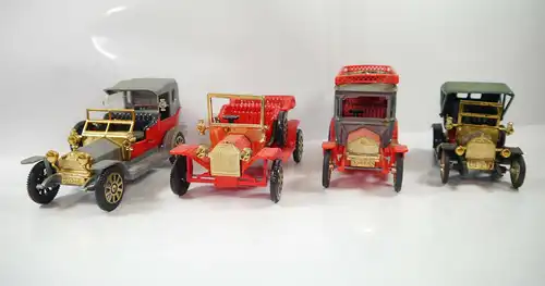 NACORAL 4er Set Modellauto 1910 Ford  1909 Opel Coupe  1907 Rols Royce (K51)