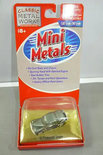 Classic Metal Works Mini Metals ´41 Plymouth Coupe 1:87 mit OVP  (K55) # J