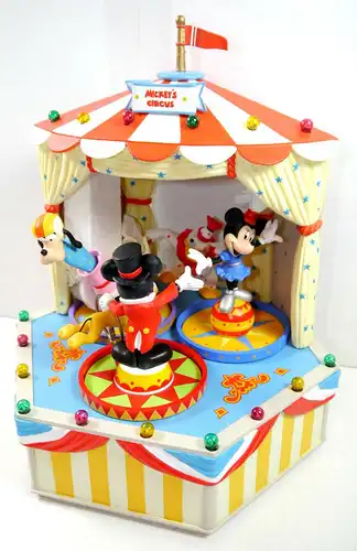 DISNEY CHARACTERS Music Box Mickey's Circus Zirkus Spieluhr Figur SCHMID F30