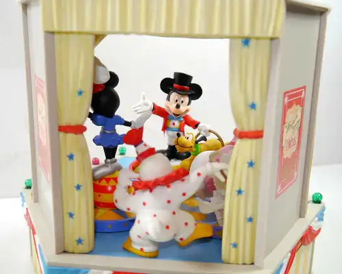 DISNEY CHARACTERS Music Box Mickey's Circus Zirkus Spieluhr Figur SCHMID F30