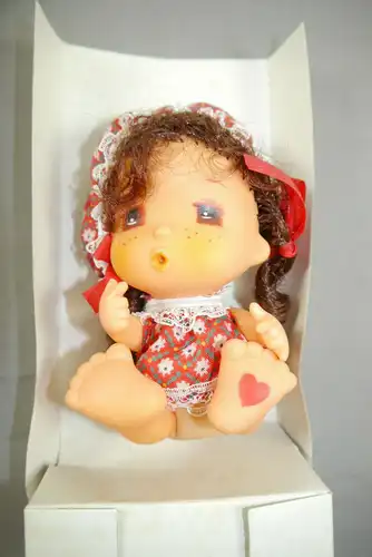 Cosina Sitting Pretty Doll Puppe ca. 12cm Vintage Hong Kong  mit OVP (K48)