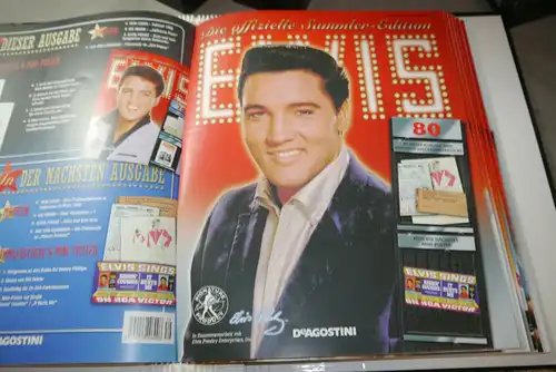 Elvis offizielle Sammel Edition DeAgostini 42 DVD´s + 85 Magazine  6 Ordner (F29