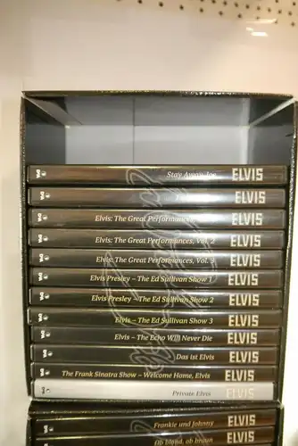 Elvis offizielle Sammel Edition DeAgostini 42 DVD´s + 85 Magazine  6 Ordner (F29