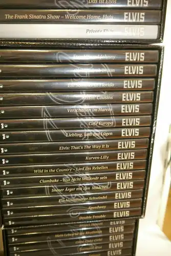 Elvis offizielle Sammel Edition DeAgostini 42 DVD´s + 85 Magazine  6 Ordner (F29