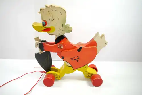 Disney DAGOBERT DUCK / Uncle Scrooge Holzspielzeug Wooden Ente ca.24cm (K42)*