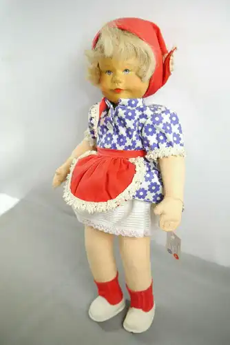 Krahmer Puppe Holzkopf  Kuck in die Welt Mädchen 895  DDR 35cm  (K62 )B