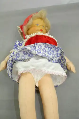 Krahmer Puppe Holzkopf  Kuck in die Welt Mädchen 895  DDR 35cm  (K62 )B