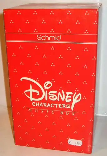 Disney Music Box SCHMID Porzellan - Donald reitet Fisch Spieluhr Figur (K30)*