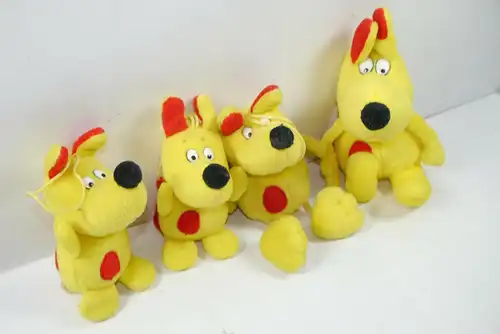 C&A Hund Schnuppi 4 vers. Stofftier Werbefigur Maskottchen   K22H