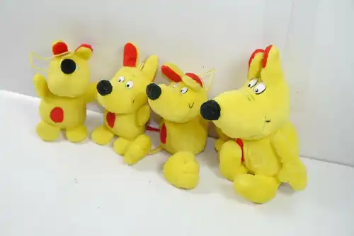 C&A Hund Schnuppi 4 vers. Stofftier Werbefigur Maskottchen   K22H