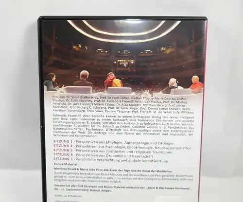 PERSÖNLICHE VERPFLICHTUNGEN & GLOBALE VERANTWORTUNG DVD Mind & Life Lama (WR4)