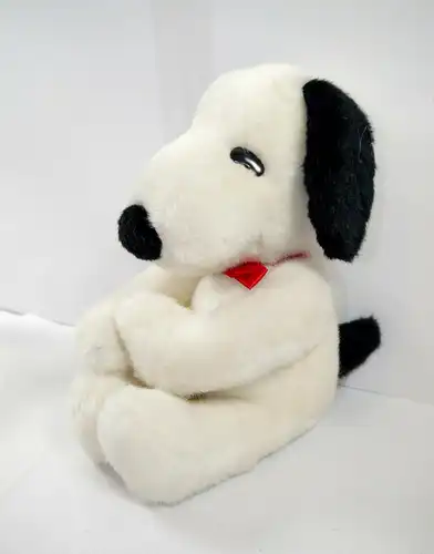 PEANUTS Snoopy sitzend mit Klettverschluss Klammeraffe KRAUT ca.23cm (K61)