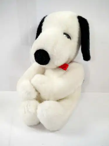 PEANUTS Snoopy sitzend mit Klettverschluss Klammeraffe KRAUT ca.23cm (K61)