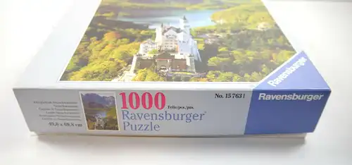 Ravensburger Puzzle 157631 Königschloß Neuschwanstein 1000 Teile KOMPLETT #E MF8