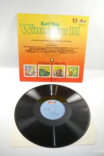 Karl May Winnetou III Old Shatterhand Schallplatte  LP Maritim   (WR1)