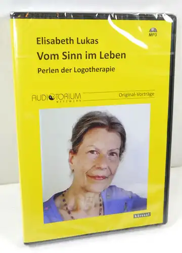 VOM SINN DES LEBENS Perlen der Logotherapie - Elisabeth Luaks MP3 NEU (WR8)
