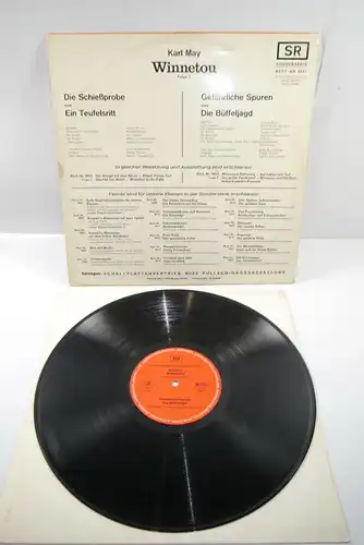 Karl May Winnetou Folge 1 Schießprobe Teufelsritt  Schallplatte  LP  tempo (WR1)