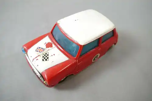 Mini Cooper rot 70er J. Hong Kong Lincoln International Nr. 715 defekt  (K38)