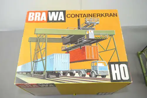 Brawa Containerkran Nr. 1160 S  Spur H0  in Box (K73)