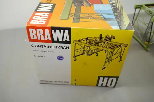 Brawa Containerkran Nr. 1160 S  Spur H0  in Box (K73)