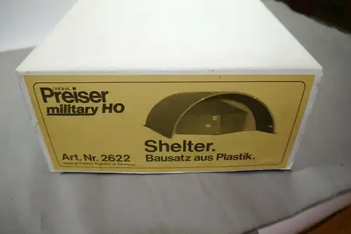 Preiser military Shelter 2622  Modellbausatz H0 (MF22)