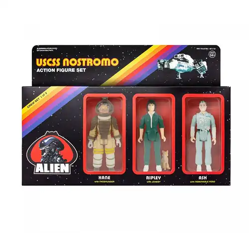 ALIEN 3 Sets USCSS Nostromo Actionfigur ReACTION SUPER 7 Ripley Ash NEU (KB12)*