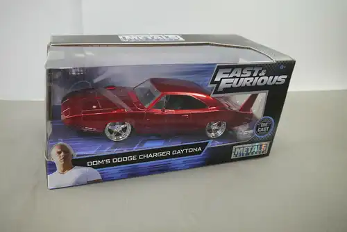 Fast & Furious Dom´s Dodge Charger Daytona  Die Cast  Modellauto 1:24 OVP  (WR7)