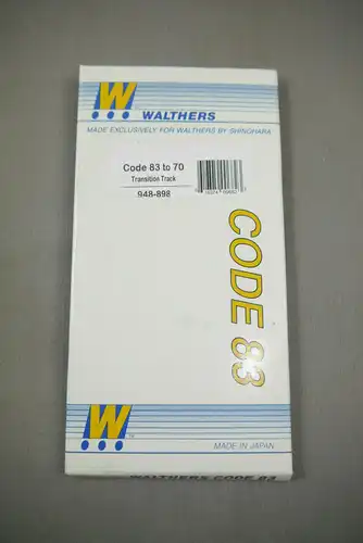 Walthers Shinohara Code 83 to 70 Transition Track 948-898 Schiene H0 in Box K91A