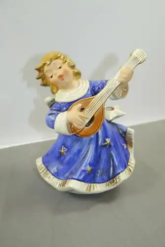 GOEBEL Hummel  Weihnachten Engel Mandoline Spieluhr Stille Nacht ca.18cm (K41)