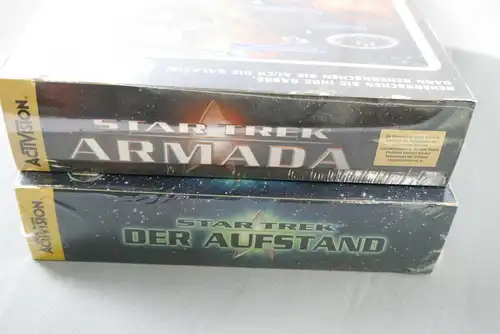PC Spiele Star Trek Der Aufstand + Armada Windows 95/98 CD Rom Neu OVP K51